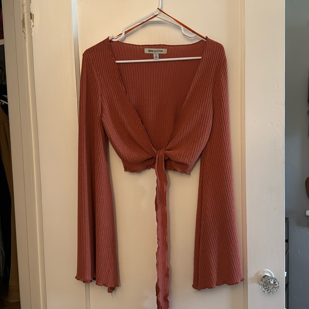 Front tie Bell Sleeve Top